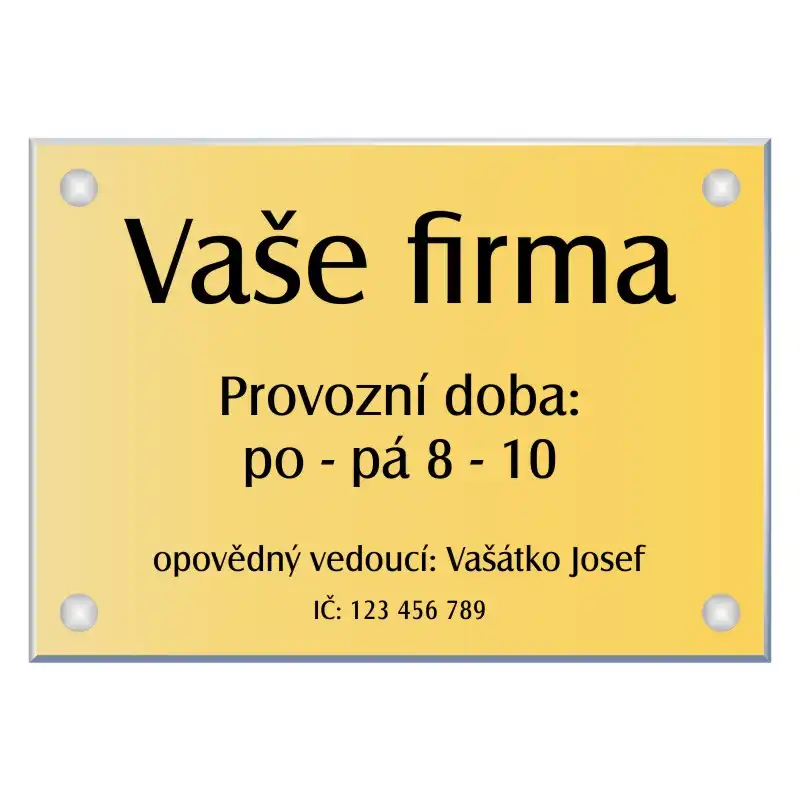 Označení firmy, A5, typ 13